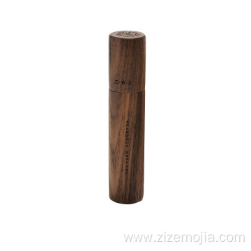 Bamboo covered essential oil roll on bottle